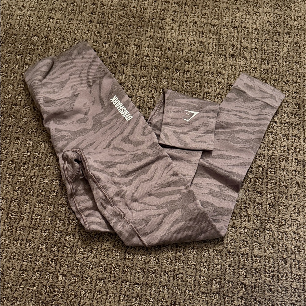 Gymshark Women’s Animal Print Leggings - Purple